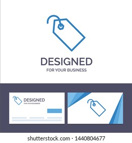 Creative Business Card and Logo template Price, Tag, Label, Ticket Vector Illustration
