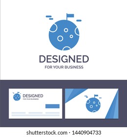 Creative Business Card and Logo template Planet, Gas, Giant, Space Vector Illustration