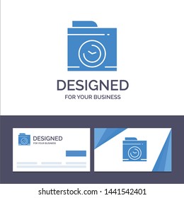 Creative Business Card and Logo template Camera, Image, Big Think Vector Illustration