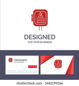 Creative Business Card and Logo template Voltage, Energy, Power, Transformer Vector Illustration