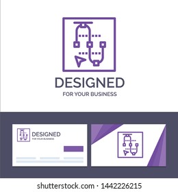 Creative Business Card and Logo template Mouse, Screen, Vector, , Arrow Vector Illustration