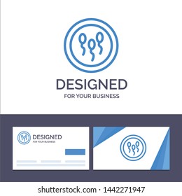 Creative Business Card and Logo template Biochemistry, Biology, Chemistry, Laboratory, Process Vector Illustration