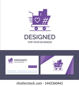 Creative Business Card and Logo template Trolley, Wedding Vector Illustration