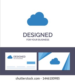 Creative Business Card and Logo template Cloud, Data, Storage, Cloudy Vector Illustration