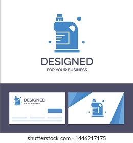 Creative Business Card and Logo template Clean, Cleaning, Drain, Fluid, Household Vector Illustration