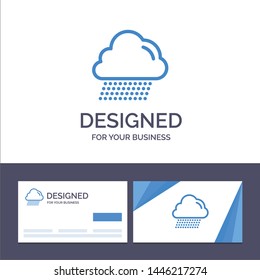 Creative Business Card and Logo template Cloud, Rain, Canada Vector Illustration