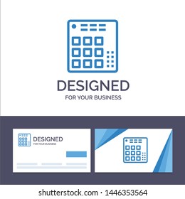 Creative Business Card and Logo template Audio, Controller, Dj, Live, Mixer Vector Illustration