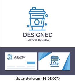 Creative Business Card and Logo template Alcohol, Drink, Juice, Usa Vector Illustration