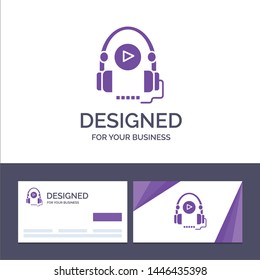 Creative Business Card and Logo template Language, Course, Language Course, Education Vector Illustration