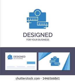 Creative Business Card and Logo template Weight, Machine, Healthcare, Sport Vector Illustration