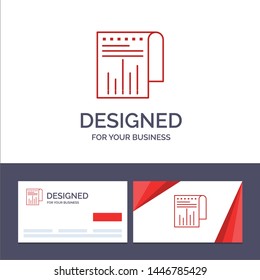 Creative Business Card and Logo template Business, Financial, Modern, Report Vector Illustration