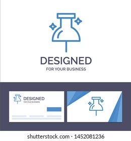Creative Business Card and Logo template Location, Navigation, Pin Vector Illustration
