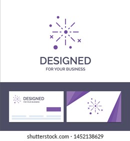 Creative Business Card and Logo template Bang, Boom, Celebrate, Crackers, Diwali, Festival, Fireworks Vector Illustration