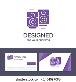 Creative Business Card and Logo template Love Wedding, Love Song, Wedding, Specked Vector Illustration