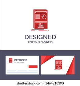 Creative Business Card and Logo template Presentation, Layout, Graph, Success Vector Illustration. Vector Icon Template background