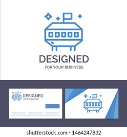 Creative Business Card and Logo template Astronomy, Space, Ufo Vector Illustration. Vector Icon Template background