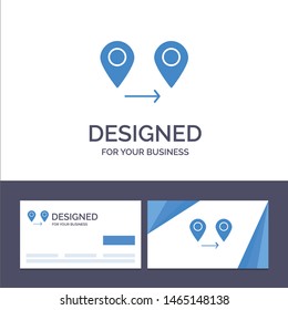 Creative Business Card and Logo template Gps, Location, Map Vector Illustration. Vector Icon Template background