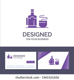 Creative Business Card and Logo template Tea, Cup, Hot, Hotel Vector Illustration. Vector Icon Template background
