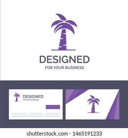 Creative Business Card and Logo template Culture, Global, India, Indian, Palm Tree, Srilanka, Tree Vector Illustration. Vector Icon Template background