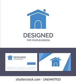 Creative Business Card and Logo template Building, Construction, Home, House Vector Illustration. Vector Icon Template background