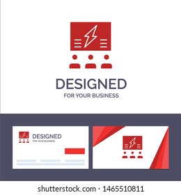 Creative Business Card and Logo template Brainstorming, Group, Idea, Solution, Team, Think, Thinking Vector Illustration. Vector Icon Template background
