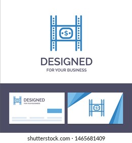 Creative Business Card and Logo template Budget, Costs, Film, Money, Movie Vector Illustration. Vector Icon Template background