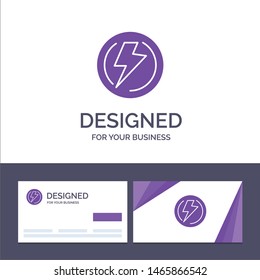 Creative Business Card and Logo template Bolt, Light, Voltage, Industry, Power Vector Illustration. Vector Icon Template background