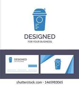 Creative Business Card and Logo template Bottle, Game, Recreation, Sports, Thermo Vector Illustration. Vector Icon Template background