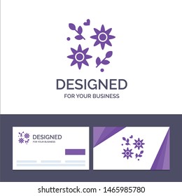 Creative Business Card and Logo template Flower, Gift, Love, Wedding Vector Illustration. Vector Icon Template background
