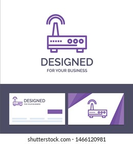 Creative Business Card and Logo template Device, Wifi, Signal, Education Vector Illustration. Vector Icon Template background