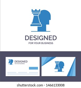 Creative Business Card and Logo template Business, Decisions, Modern, Strategic Vector Illustration. Vector Icon Template background