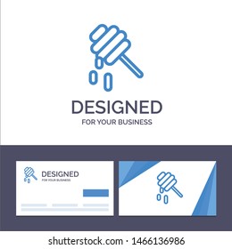 Creative Business Card and Logo template Bee, Healthy, Honey Vector Illustration. Vector Icon Template background