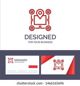 Creative Business Card and Logo template Location, Map, Chip, Area, Pointer,  Vector Illustration. Vector Icon Template background