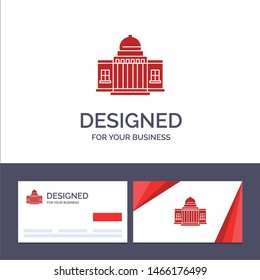 Creative Business Card And Logo Template Whitehouse, America, White, House, Architecture, Building, Place Vector Illustration. Vector Icon Template Background