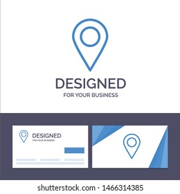 Creative Business Card and Logo template Location, Marker, Pin Vector Illustration. Vector Icon Template background
