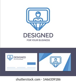 Creative Business Card and Logo template User, Profile, Id, Login Vector Illustration. Vector Icon Template background