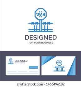 Creative Business Card and Logo template Combat, Conflict, Military, Occupation, Occupy Vector Illustration. Vector Icon Template background