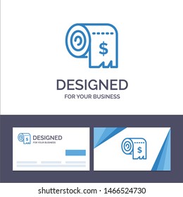 Creative Business Card and Logo template Budget, Consumption, Costs, Expenses, Finance Vector Illustration. Vector Icon Template background