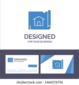 Creative Business Card and Logo template Building, Construction, Map, House Vector Illustration. Vector Icon Template background