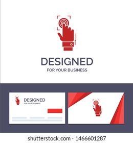 Creative Business Card and Logo template Fingerprint, Identity, Recognition, Scan, Scanner, Scanning Vector Illustration. Vector Icon Template background