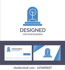 Creative Business Card and Logo template Business, Growth, New, Plant, Tree Vector Illustration. Vector Icon Template background