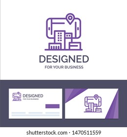 Creative Business Card and Logo template Reality, City, Technology, Augmented Vector Illustration. Vector Icon Template background