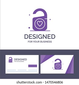 Creative Business Card and Logo template Tag, Love, Heart, Wedding Vector Illustration. Vector Icon Template background