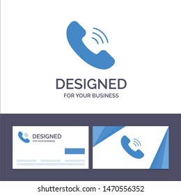 Creative Business Card and Logo template Call, Communication, Phone Vector Illustration. Vector Icon Template background
