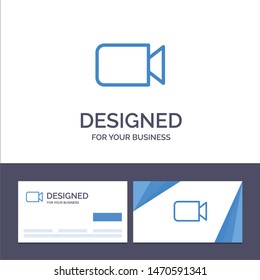 Creative Business Card and Logo template Camera, Image, Basic, Ui Vector Illustration. Vector Icon Template background
