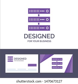 Creative Business Card and Logo template Computing, Data, Storage, Network Vector Illustration. Vector Icon Template background