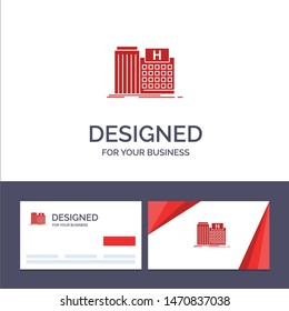 Creative Business Card and Logo template Hospital, Healthcare, Medical, Building, Clinic Vector Illustration. Vector Icon Template background
