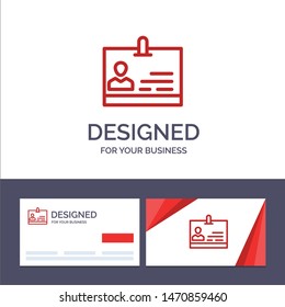 Creative Business Card and Logo template Id, Card, Identity, Badge Vector Illustration. Vector Icon Template background
