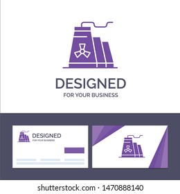Creative Business Card and Logo template Building, Construction, Factory, Industry Vector Illustration. Vector Icon Template background