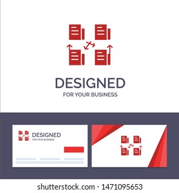 Creative Business Card and Logo template Exchange, File, Folder, Data, Privacy Vector Illustration. Vector Icon Template background